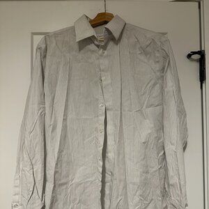CALVIN KLEIN MENS STEEL + REGULAR FIT DRESS SHIRT